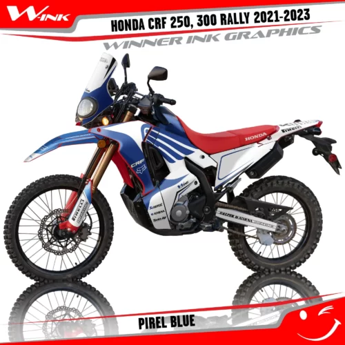 Honda-CRF-250-300-RALLY-2021-2022-2023-graphics-kit-and-decals-Pirel-White-Blue