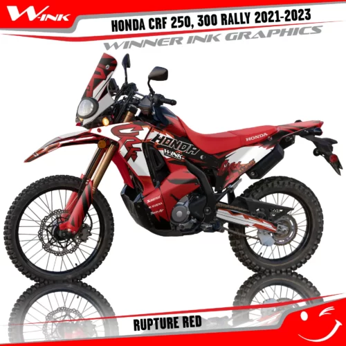 Honda-CRF-250-300-RALLY-2021-2022-2023-graphics-kit-and-decals-Rupture-Red