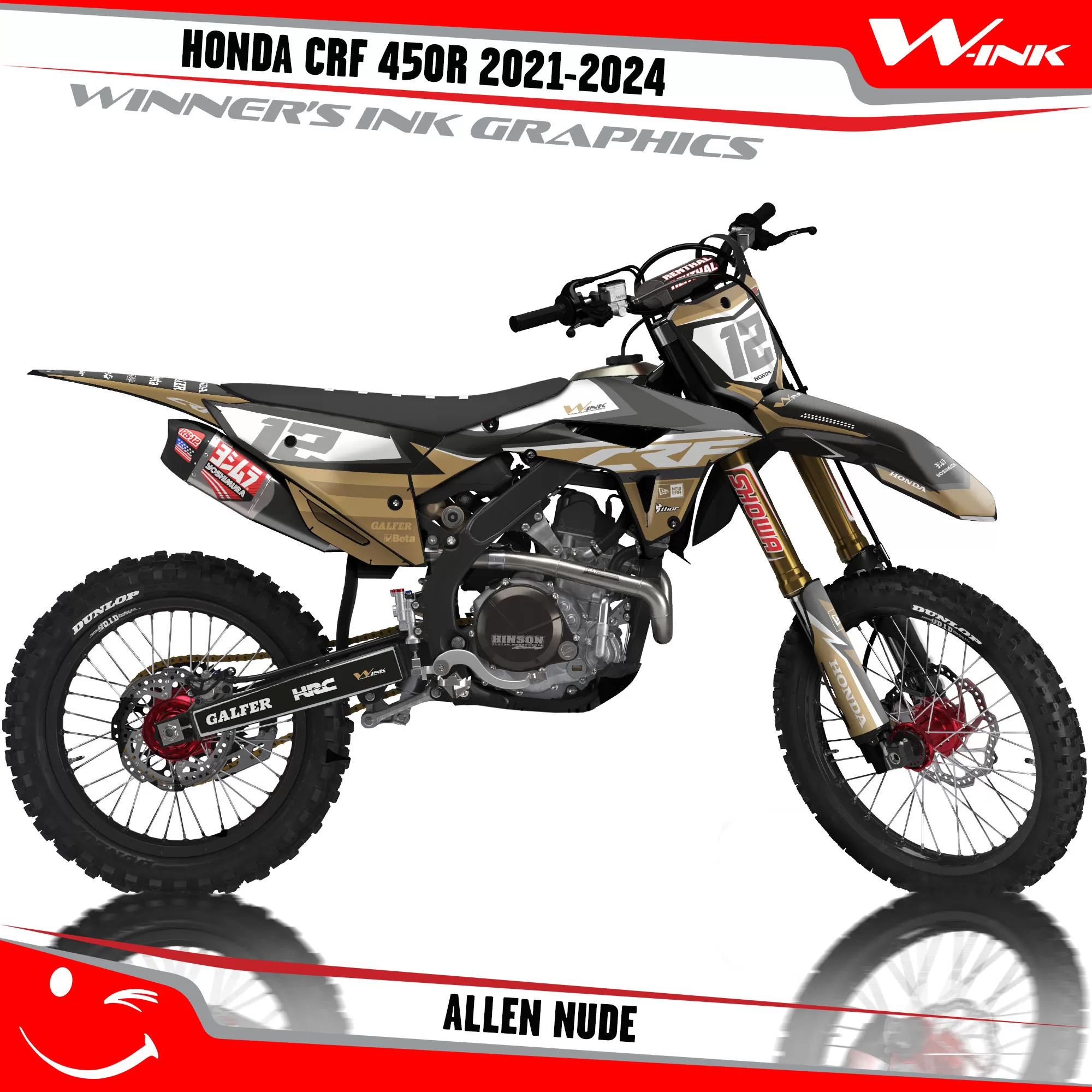 Graphics kit Honda CRF 450R 2021-2024 Allen