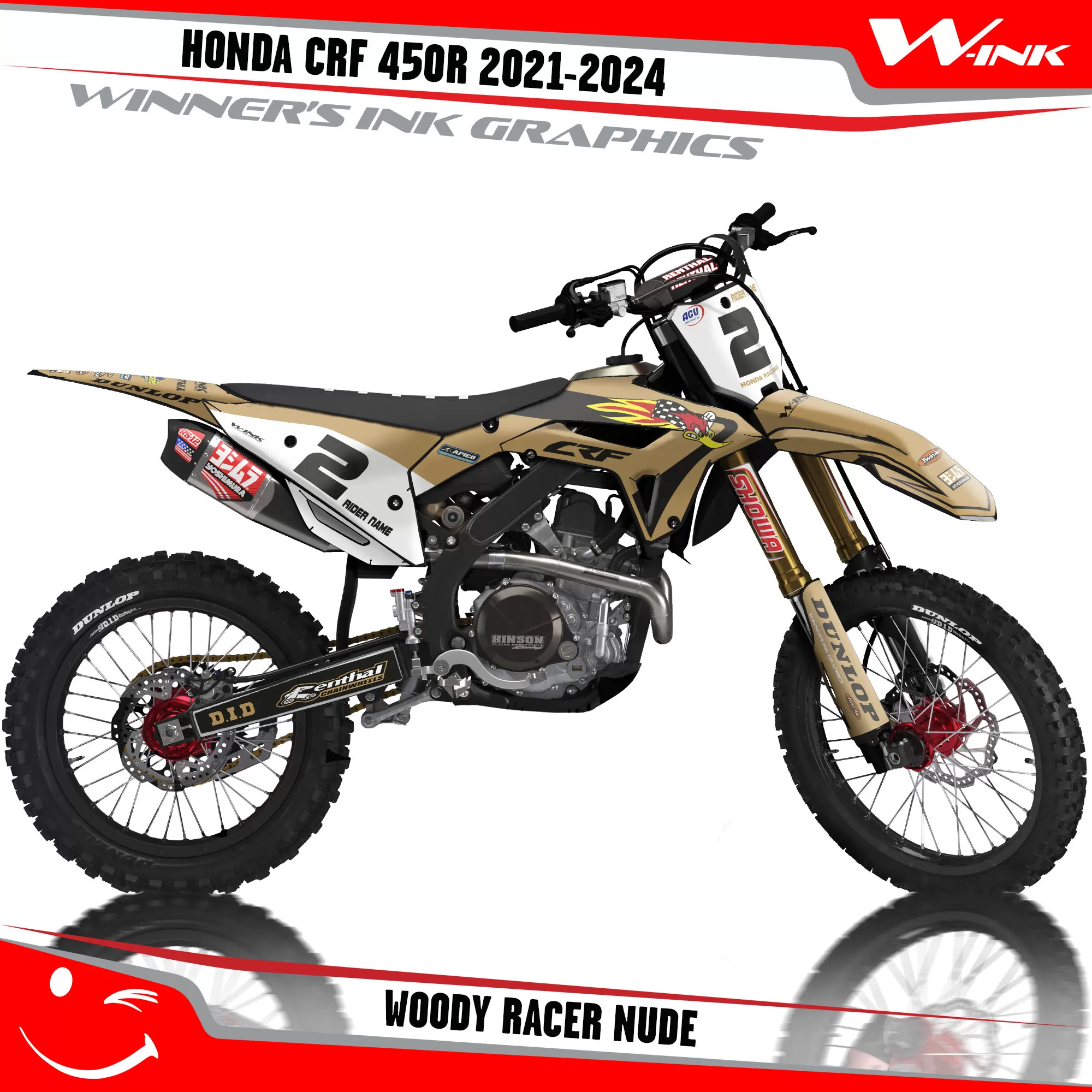 Decals Honda CRF 450R 2021-2024 Woody Racer