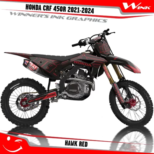 HONDA-CRF-250R-2022-450R-2021-graphics-kit-and-decals-Hawk-Black-Red