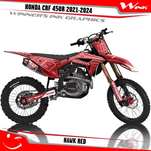 HONDA-CRF-250R-2022-450R-2021-graphics-kit-and-decals-Hawk-Full-Red