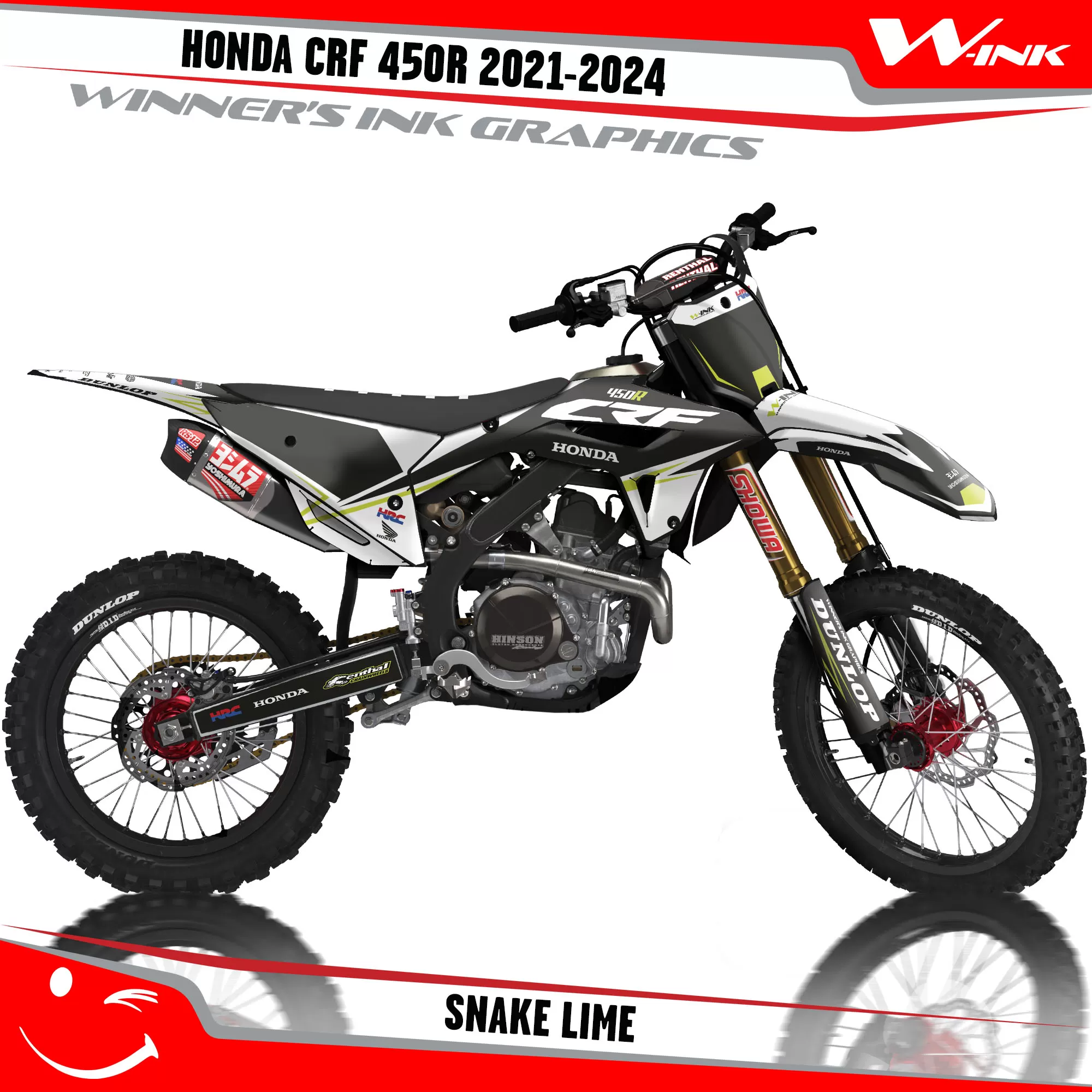 Decals Honda CRF 450R 2021-2024 Snake Black