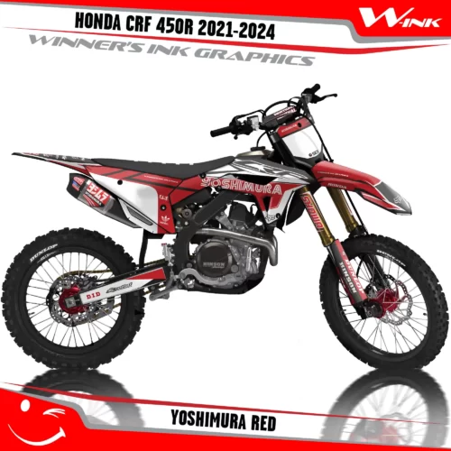 HONDA-CRF-250R-2022-450R-2021-graphics-kit-and-decals-Yoshimura-Whire-Red