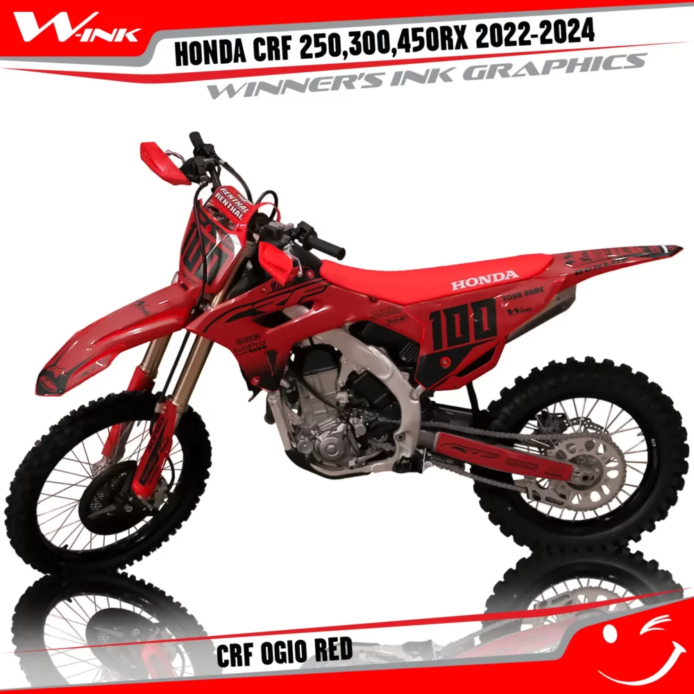 Honda-CRF-250-300-450-RX-2022-2024-graphics-kit-and-CRF-Ogio-Full-Black-Red