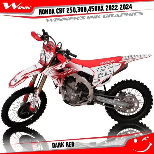 Honda-CRF-250-300-450-RX-2022-2024-graphics-kit-and-decals-Dark-White-Red