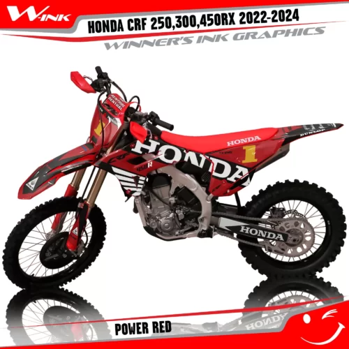 Honda-CRF-250-300-450-RX-2022-2024-graphics-kit-and-decals-Power-Colourfull-Red