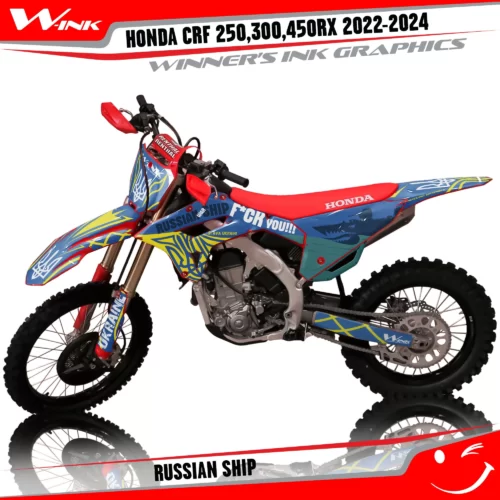Honda-CRF-250-300-450-RX-2022-2024-graphics-kit-and-decals-Russian-Ship