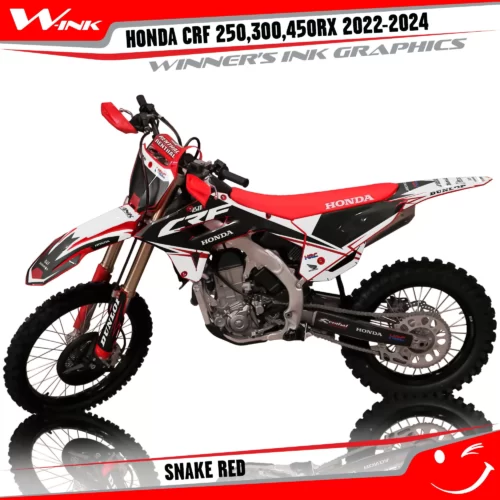 Honda-CRF-250-300-450-RX-2022-2024-graphics-kit-and-decals-Snake-Black-Red
