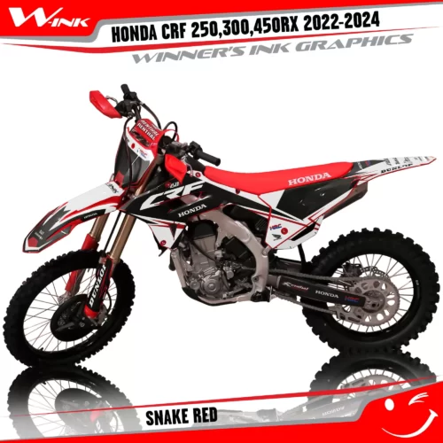 Honda-CRF-250-300-450-RX-2022-2024-graphics-kit-and-decals-Snake-White-Red
