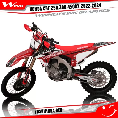 Honda-CRF-250-300-450-RX-2022-2024-graphics-kit-and-decals-Yoshimura-Whire-Red