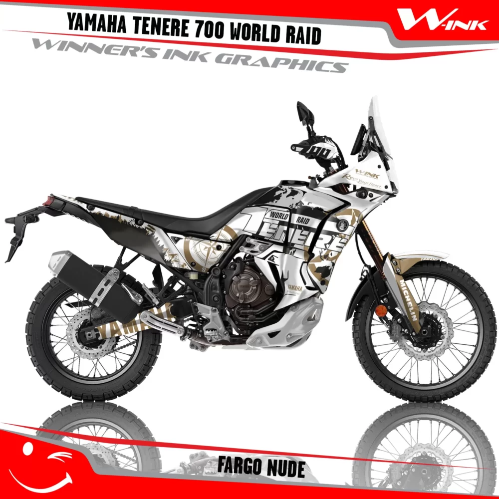 Yamaha-Tenere-700-2022-2023-2024-2025-World-Raid-graphics-kit-and-decals-with-desing-Fargo-White-Nude
