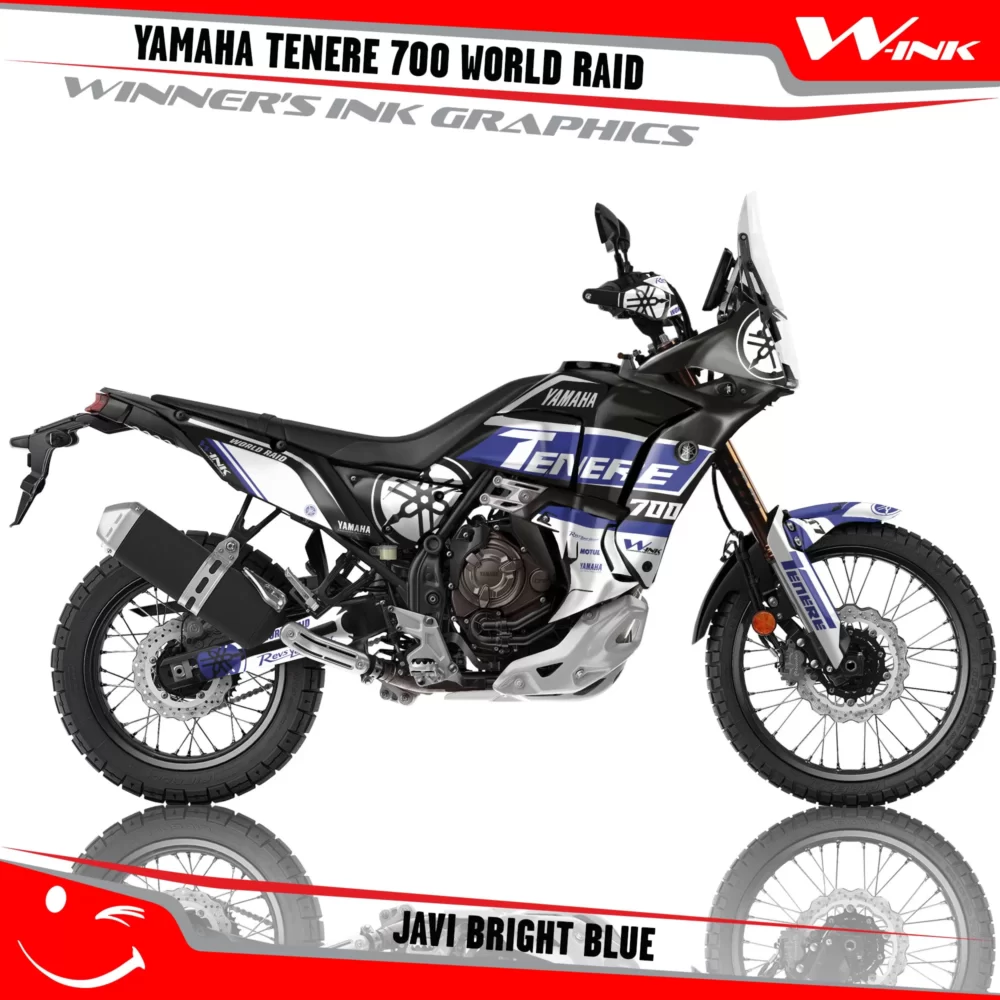 Yamaha-Tenere-700-2022-2023-2024-2025-World-Raid-graphics-kit-and-decals-with-desing-Javi-Black-Bright-Blue