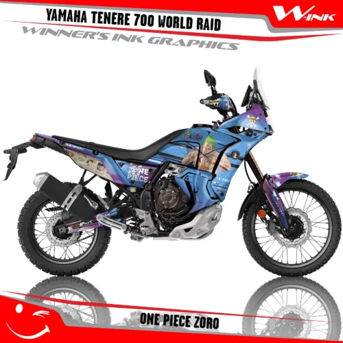 Yamaha-Tenere-700-2022-2023-2024-2025-World-Raid-graphics-kit-and-decals-with-desing-One-Piece-Zoro