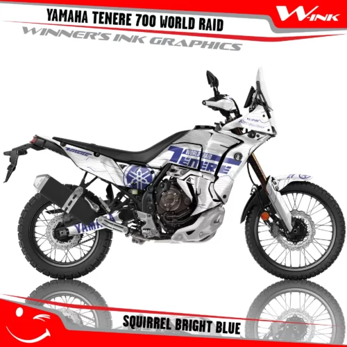 Yamaha-Tenere-700-2022-2023-2024-2025-World-Raid-graphics-kit-and-decals-with-desing-Squirrel-White-Bright-Blue