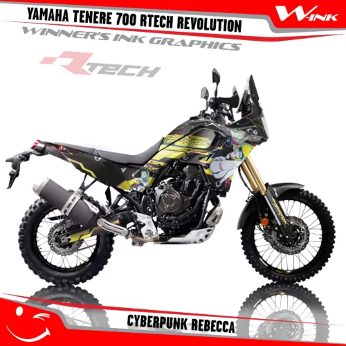 Yamaha-Tenere-700-Rtech-T7-Revolution-graphics-kit-and-decals-with-desing-Cyberpunk-Rebecca