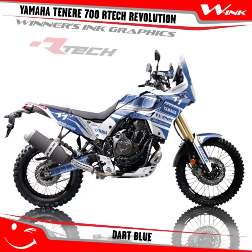 Yamaha-Tenere-700-Rtech-T7-Revolution-graphics-kit-and-decals-with-desing-Dart-Full-White-Blue