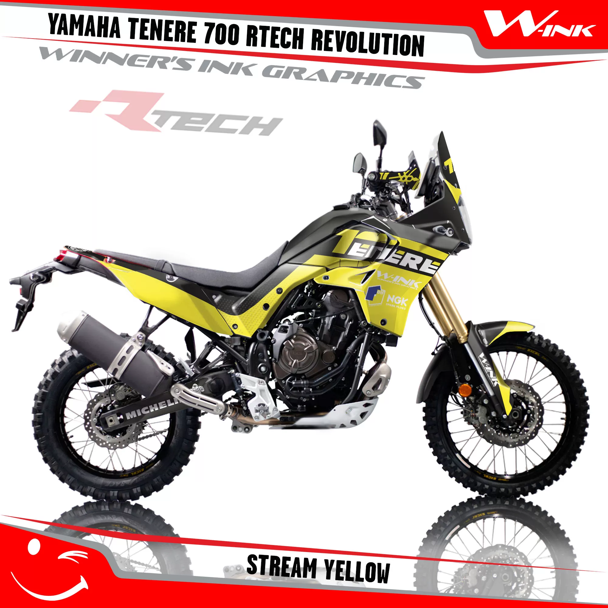 Custom graphics for Yamaha Tenere 700 Revolution Stream