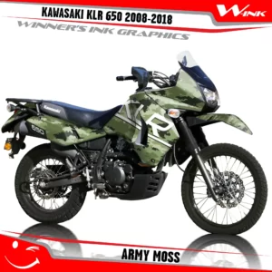 Kawasaki-KLR-650-2008-2009-2010-2011-2012-2013-2014-2015-2016-2017-2018-graphics-kit-and-decals-Army-Moss