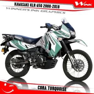 Kawasaki-KLR-650-2008-2009-2010-2011-2012-2013-2014-2015-2016-2017-2018-graphics-kit-and-decals-Cora-White-Turquoise