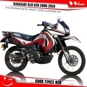 Kawasaki-KLR-650-2008-2009-2010-2011-2012-2013-2014-2015-2016-2017-2018-graphics-kit-and-decals-Good-Times-White-Red