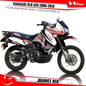 Kawasaki-KLR-650-2008-2009-2010-2011-2012-2013-2014-2015-2016-2017-2018-graphics-kit-and-decals-Joannes-White-Red