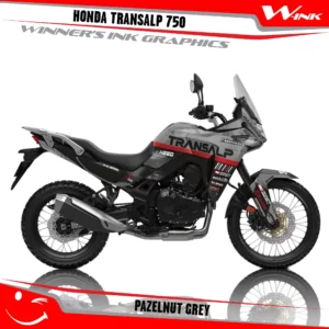 Honda-TRANSALP-750-2023-2024-graphics-kit-and-decals-with-desing-Pazelnut-Black-Grey