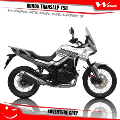 Honda-TRANSALP-750-2023-graphics-kit-and-decals-with-desing-Adventure-Black-Grey