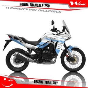 Honda-TRANSALP-750-2023-graphics-kit-and-decals-with-desing-Desert-Trail-White-Sky