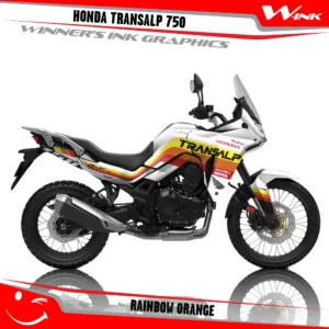 Honda-TRANSALP-750-2023-graphics-kit-and-decals-with-desing-Rainbow-White-Orange