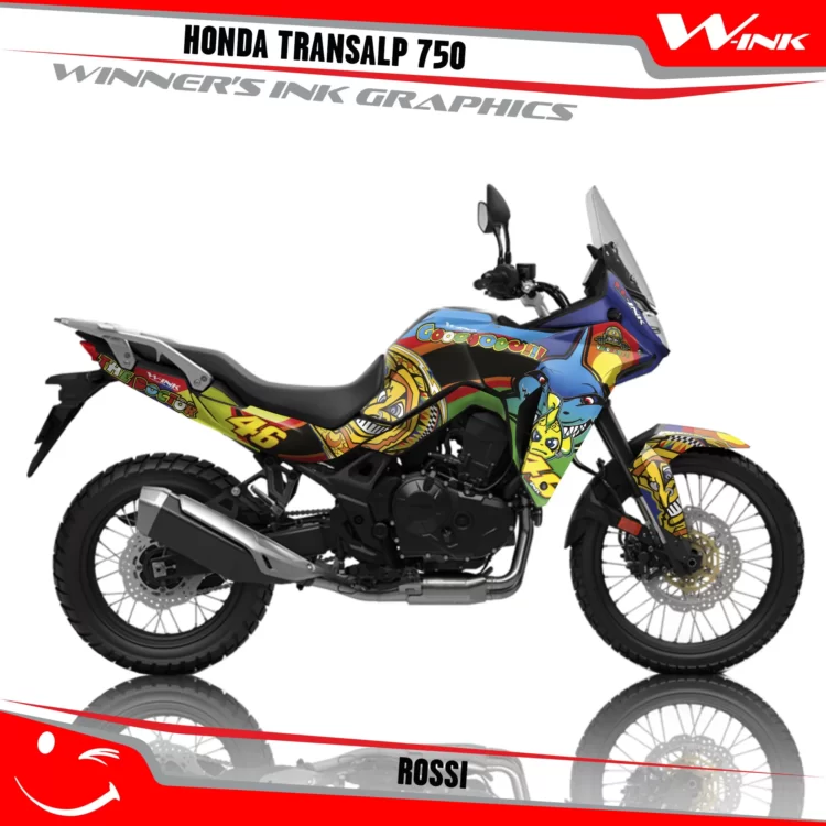 Honda-TRANSALP-750-2023-graphics-kit-and-decals-with-desing-Rossi