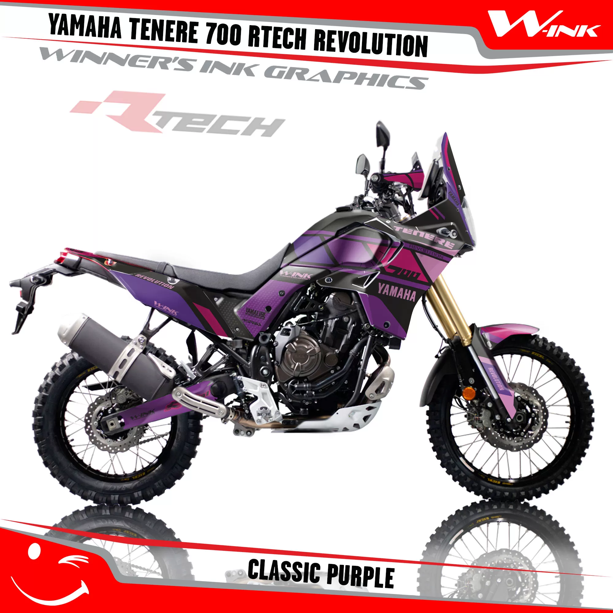 Graphics kit Yamaha Tenere 700 Revolution Classic Full Black