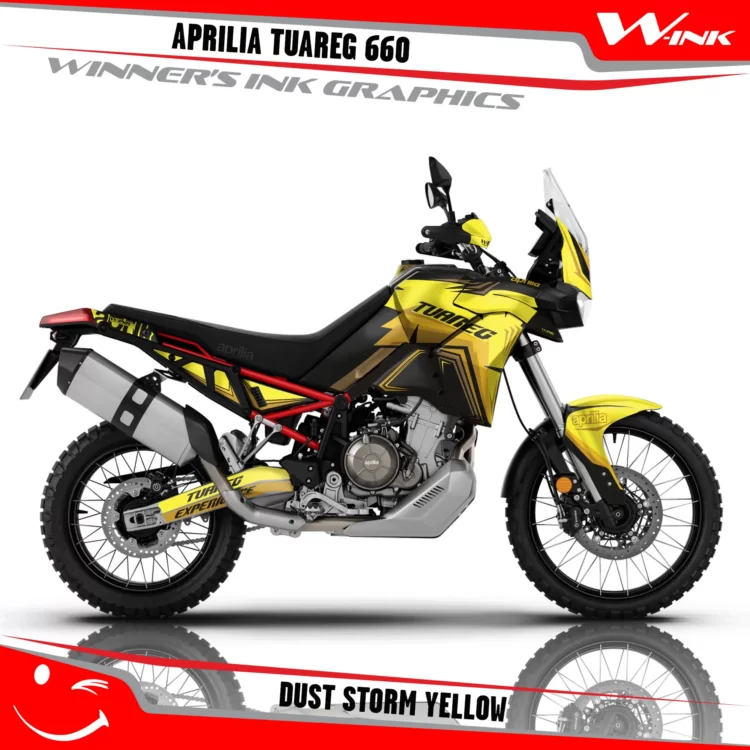 Aprilia-Tuareg-660-graphics-kit-and-decals-with-desing-Dust-Storm-Black-Yellow