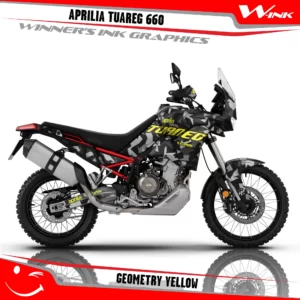 Aprilia-Tuareg-660-graphics-kit-and-decals-with-desing-Geometry-Yellow