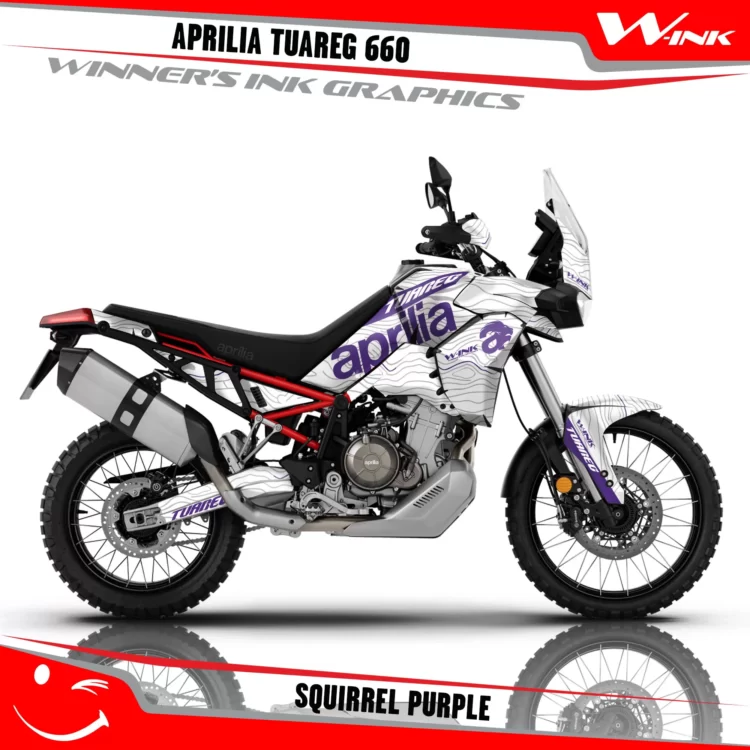 Aprilia-Tuareg-660-graphics-kit-and-decals-with-desing-Squirrel-White-Purple