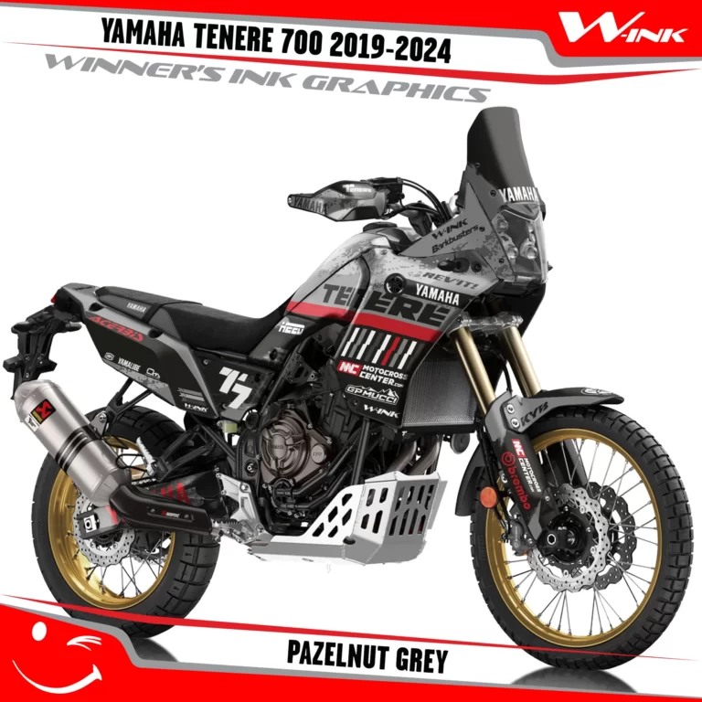 Yamaha-Tenere-700-2019-2020-2021-2022-2023-2024-graphics-kit-and-decals-with-desing-Pazelnut-Grey