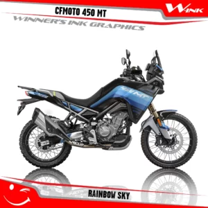 CFMoto-450-MT-graphics-kit-and-decals-with-desing-Rainbow-Black-Sky