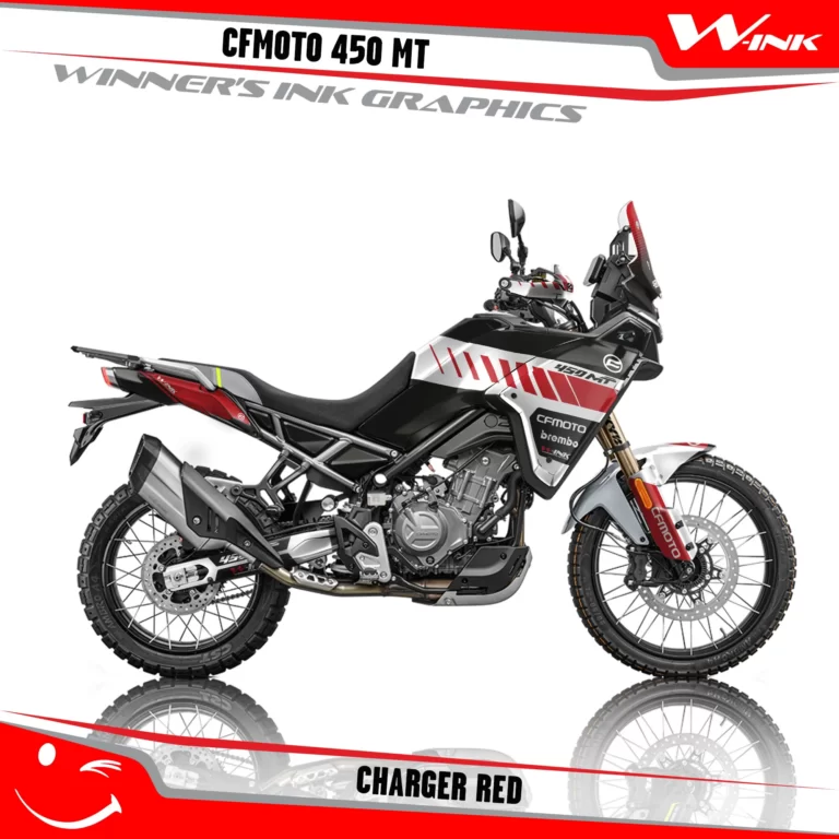 CFMoto-450-MT-graphics-kit-and-decals-with-desing-Charger-Black-Red
