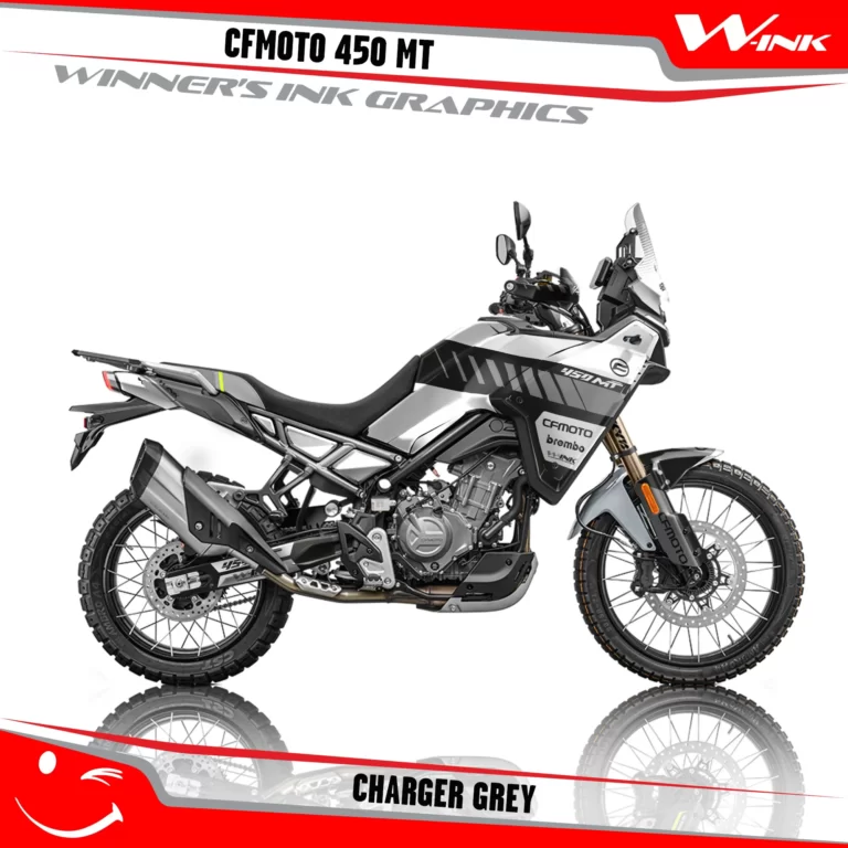 CFMoto-450-MT-graphics-kit-and-decals-with-desing-Charger-White-Grey