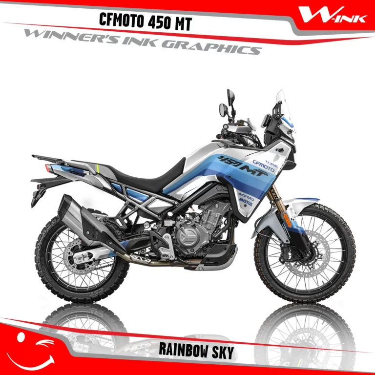 CFMoto-450-MT-graphics-kit-and-decals-with-desing-Rainbow-White-Sky