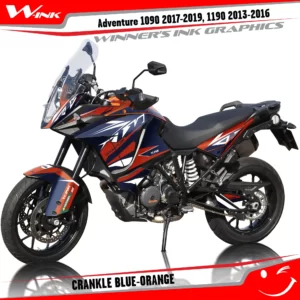 KTM-Adventure-1090-2017-2018-2019-1190-2013-2014-2015-2016-graphics-kit-and-decals-with-designs-Crankle-Full-Blue-Orange