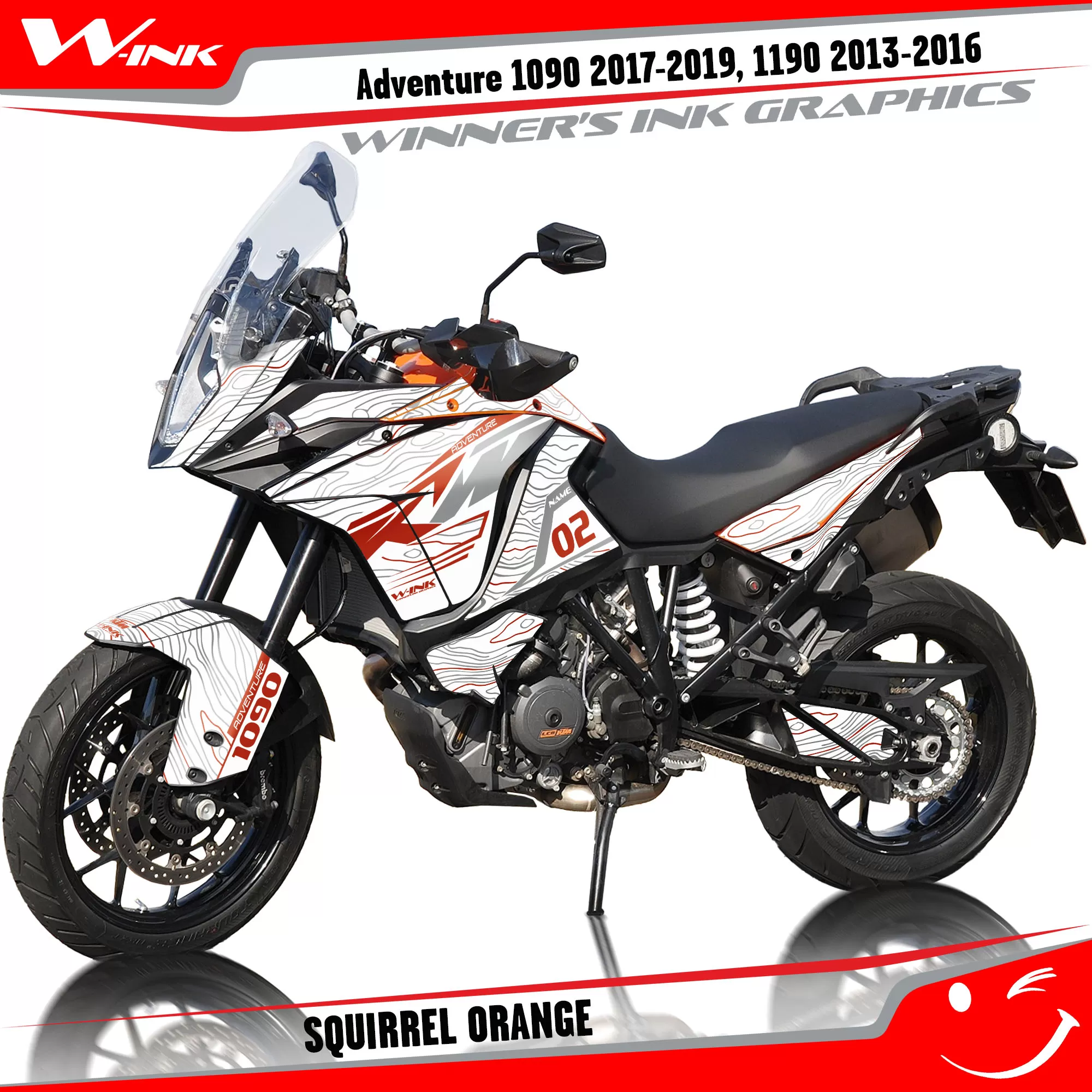 Graphics kit For KTM Adventure 1090 2017-2019, 1190 2013-2016
