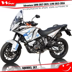 KTM-Adventure-1090-2017-2018-2019-1190-2013-2014-2015-2016-graphics-kit-and-decals-with-designs-Squirrel-White-Sky