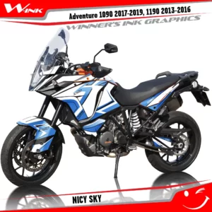 KTM-Adventure-1090-2017-2018-2019-1190-2013-2014-2015-2016-graphics-kit-and-decals-with-designs-Nicy-White-Sky