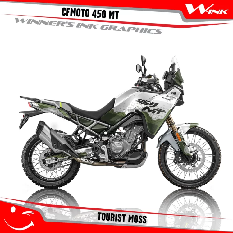 CFMoto-450-MT-graphics-kit-and-decals-with-desing-Tourist-White-Moss