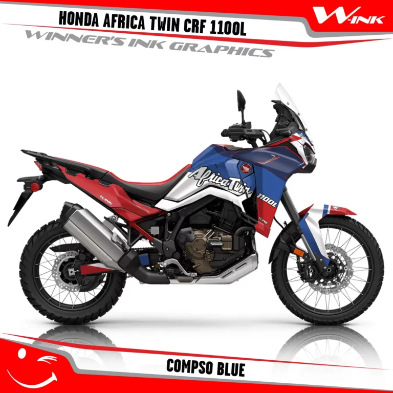 HONDA-AFRICA-TWIN-CRF-1100L-2024-graphics-kit-and-decals-with-desing-Compso Blue