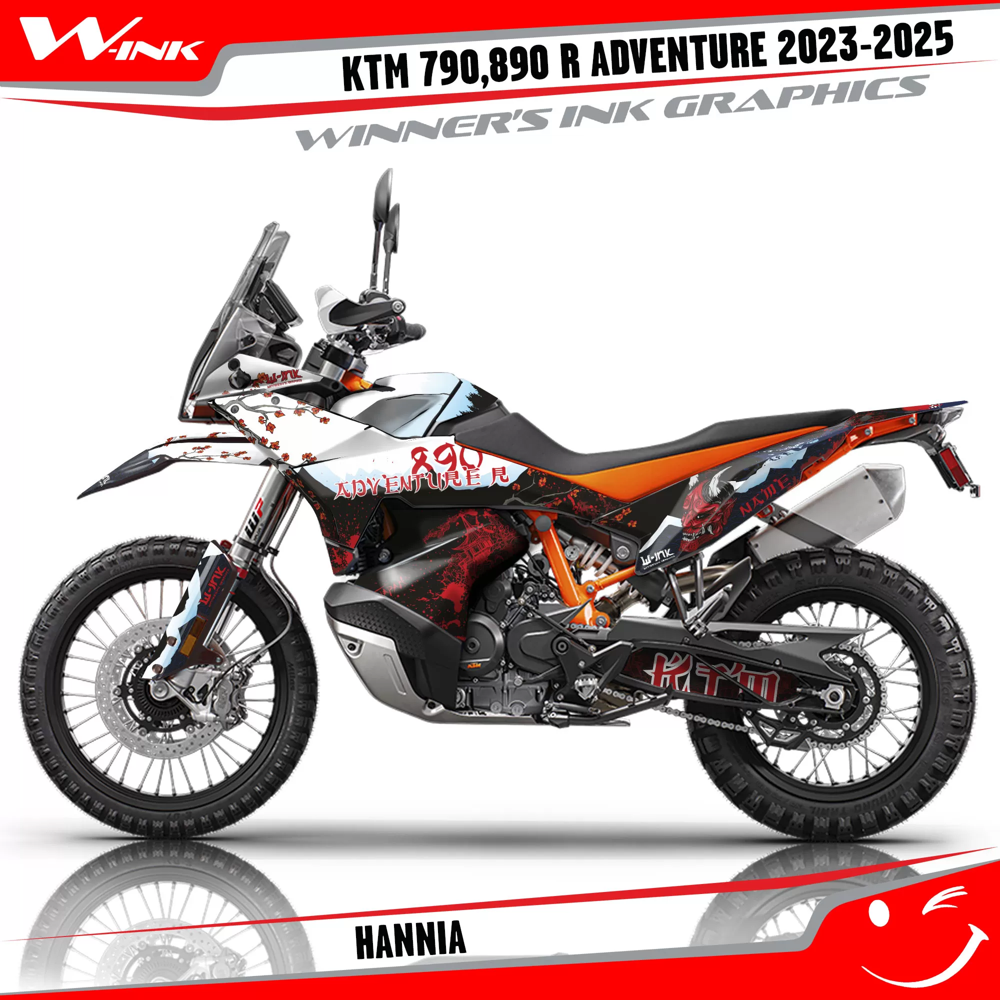 Adventure-790-890-R-2023-2024-graphics-kit-and-decals-with-design-Hannia Adventure-790-890-R-2023-2024-graphics-kit-and-decals-with-design-Hannia
