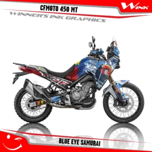 CFMoto-450-MT-graphics-kit-and-decals-with-desing-Blue-Eye-Samurai