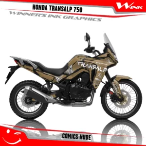 Honda-TRANSALP-750-2023-2024-graphics-kit-and-decals-with-desing-Comics-Full-Nude