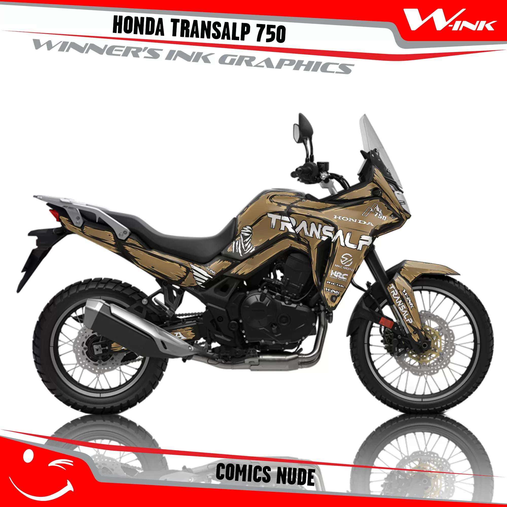 Honda-TRANSALP-750-2023-2024-graphics-kit-and-decals-with-desing-Comics-Full-Nude Honda-TRANSALP-750-2023-2024-graphics-kit-and-decals-with-desing-Comics-Full-Nude